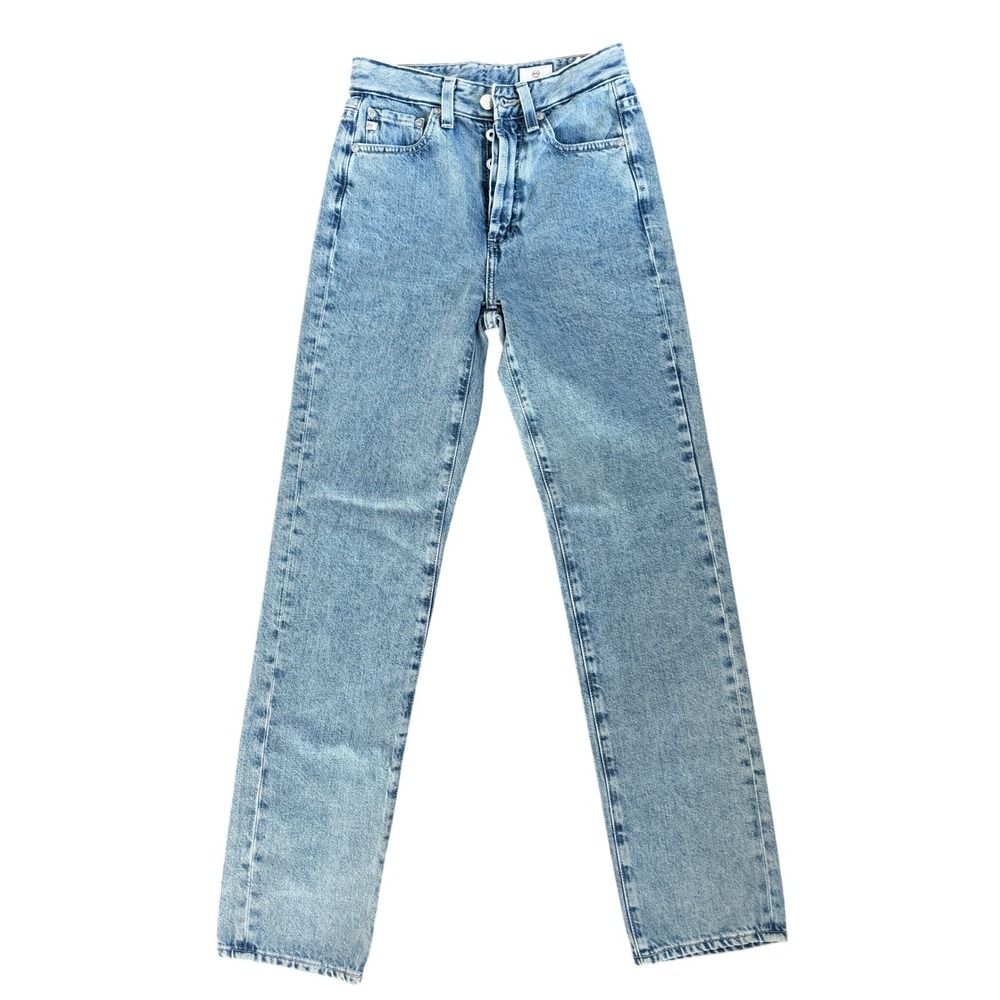 Ag Adriano Goldschmied Light Blue Straight Leg Jeans